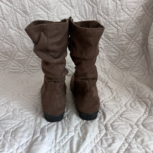 Brown Bussola slouch boots - Picture 4 of 8